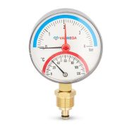 Термоманометр VARMEGA радиальный 80 мм, 4 бар, 120гр.С, 1/2