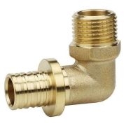 Угол VARMEGA Slide-fit 90 гр., НР, 20x3/4quot;, аксиальный, латунь, VM51414