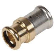 Адаптер HENCO латунь пресс (металлопластик) - пресс медь, V, M и SA-профиль, 26x28Cu