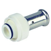 Пресс-фитинг HENCO с накидной гайкой под евроконус, ПВДФ пресс, 16x3/4