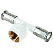 Тройник HENCO ВР ПВДФ пресс, 16x1/2