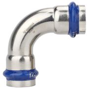 Угольник VARMEGA 90гр. двухраструбный Inox Press 18x18