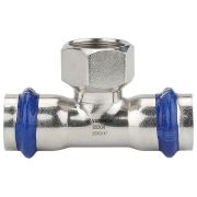 Тройник VARMEGA раструбный Inox Press ВР 22x3/4quot;x22