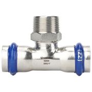 Тройник VARMEGA раструбный Inox Press НР 18x3/4quot;x18
