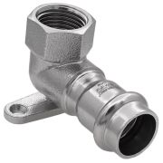 Уголок VIEIR с переходом на внутреннюю резьбу и креплением 18×1/2