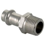 Соединитель Valtec нерж. сталь с нар.р. 22х3/4