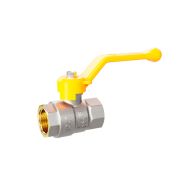 Кран шаровой латунный для газа LD Pride 47.40.В-В.Р GAS Ду 40 Ру 25 (рычаг с бир.)