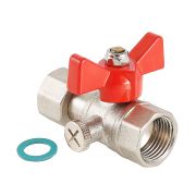 Кран шар. Valtec VT.807.N.0404 для подключения манометра ВР 1/2quot;х1/2quot;