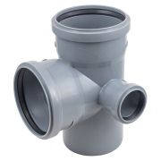 Крестовина Политэк Пайп двухплоскостная 110х110х50/87,5гр. правая ВК (25)