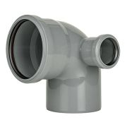 Отвод TEBО для внут. канал. с выходом (правый) 110/50 87гр. сер. арт. 013021302 (1/10)