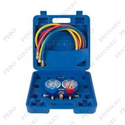 Манометрический коллектор двухвентильный VALUE VMG-2-R600-B, шланги 120 см, кейс (R600, R600A, R290)