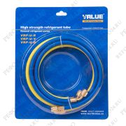 Шланги для заправки фреона Value VRP-U-RYB 90 см, для R410a и R32 (5/16 SAE), комплект 3 штуки