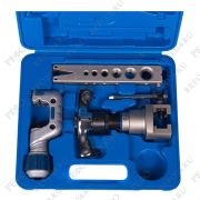 Вальцовка Value VFT-809-IS с храповым механизмом, дюймовая плашка, труборез, кейс