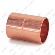 Муфта медная СхС (двухраструбная), 1 3/8