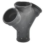 Крестовина чуг канал б/н Ду100х100х100х45гр 1-пл косая ГОСТ 6942-98