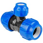 Тройник ПНД переходной компрессионный 25*20*25 мм (VALFEX)