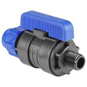 Шаровый кран ПНД компрессионный НР 25*3/4