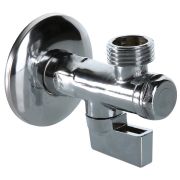 Кран шаровый угловой для подкл. сантех. приборов с фильтром НН НАР резьба 1/2*1/2 (Valtec VT.282)