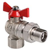 Кран шаровый угловой с накидной гайкой «бабочка» ВН ВН НАР 1/2