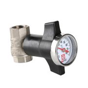 Кран шаровый с термометром ВВ внутренняя резьба 3/4
