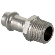 Соединитель из нержавеющей стали НР 22х1 с наружной резьбой Valtec, (VTi.901) (уп. 5 шт)