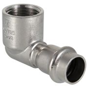 Угольник из нержавеющей стали ВР 35х1 с внутренней резьбой Valtec, (VTi.952) (уп. 5 шт)