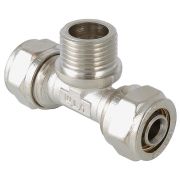 Тройник обжимной с НР 20*3/4quot;наружняя резьба (Valtec)