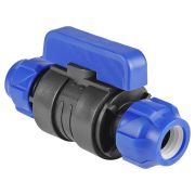 Шаровый кран ПНД компрессионный 20*20 мм (VALFEX)