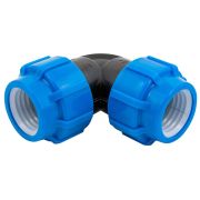 Отвод ПНД компрессионный 20 мм (ТПК-АКВА)