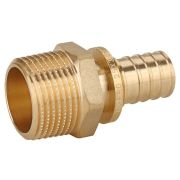 Переходник Gappo с наружной резьбой латунный 25-R 1