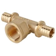 Тройник-переходник Gappo с врутренней резьбой латунный 20-Rp 3/4