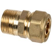 Штуцер зажимной Usystems с наружной резьбой 20x2,8-3/4