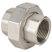 Соединитель Gappo прямой (Американка) ВР-ВР никелированная 1/2