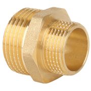 Ниппель Gappo переходной НР-НР латунный 1/2« х 3/8»