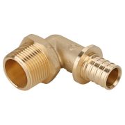 Угольник-переходник Gappo с наружной резьбой латунный 25-R 3/4
