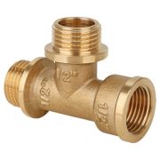 Тройник Gappo ВР-НР-НР латунный 1/2