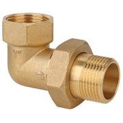 Соединитель Gappo угловой (Американка) ВР-НР латунная 1 1/4