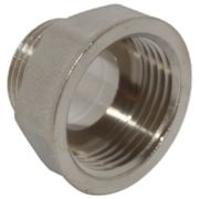 Переходник Lavita вн.-нар. резьба латунь никелиров. 3/4х1/2, арт. 11618008