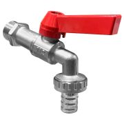 Кран шаровый со сливным штуцером «рычаг» 3/4