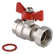 Кран VIEIR шаровый прямой с накидной гайкой 3/4