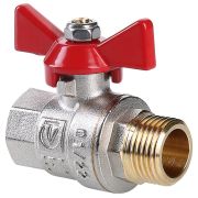 Кран шаровый «бабочка» ВН внутренняя наружная резьба 1/2