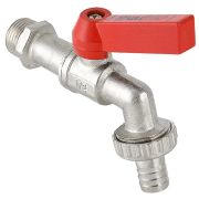 Кран шаровый со сливным штуцером «рычаг» НР наружная резьба 3/4