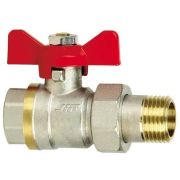 Кран шаровый с накидной гайкой «бабочка» ВН внутренняя наружная 3/4