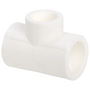 Тройник переходной полипропиленовый PPRC 75х20х75, белый