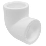 Угольник полипропиленовый PPRC 50х90гр.С TEBO, белый (уп. 5 шт)