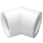 Угольник полипропиленовый PPRC 140х45гр.С FDplast, белый (уп. 2 шт)