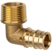 Угольник радиальный для труб из сшитого полиэтилена Usystems 20-R1/2«НР, тип 2»90Ф