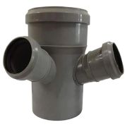 Крестовина двухпл. канализ. ПП 110*110* 50*67гр.мм с растр. сер. Синикон стандарт (Valsir)