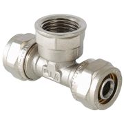 Тройник обжимной с ВР 16*1/2