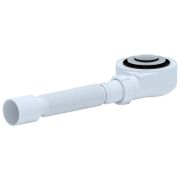 Сифон для поддона «АНИ» с гибкой трубой, нержавеющий выпуск, кнопка (Е455CLS) (Россия)